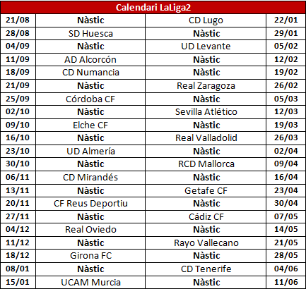 CALENDARI 2A