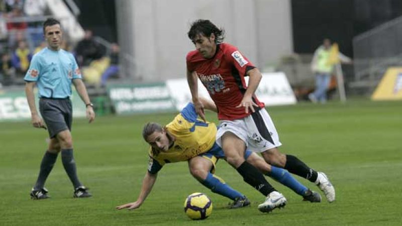 Morán va anotar l'únic gol grana en la darrera victòria del Nàstic al Ramon de Carranza. | FOTO: diariodecadiz.es