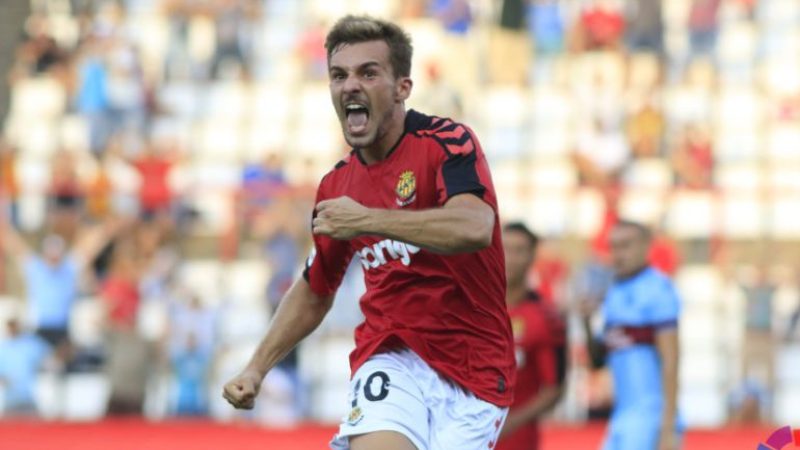 Juan Muñiz celebra un gol la passada temporada. | Foto: Cadena SER