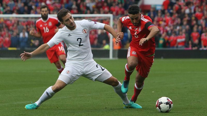 Otar Kakabadze, jugant amb la selecció de Geòrgia. | Foto: As