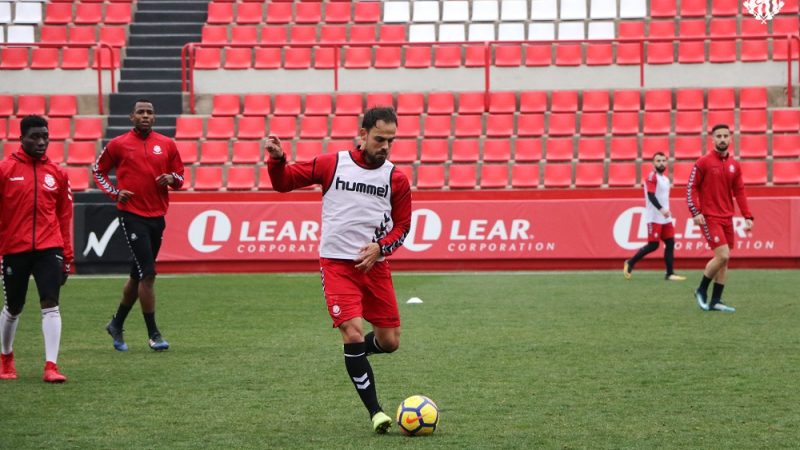 Matilla en un entrenament al Nou Estadi. | Foto: Gimnàstic de Tarragona