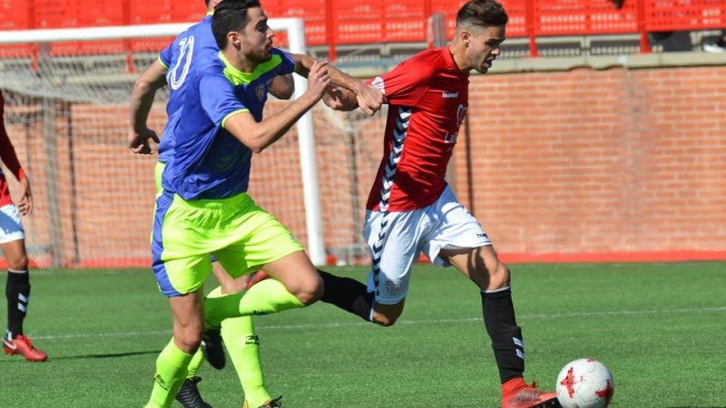 Rayco Rodríguez, en un moment del partit passat davant el Vilassar. Foto: Gimnàstic de Tarragona.