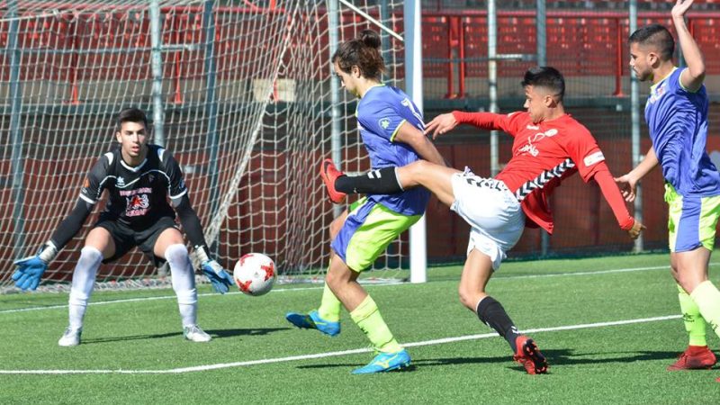 Brugui, en el darrer partit a casa davant el Vilassar. Foto: Gimnàstic de Tarragona.