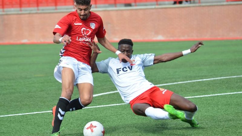 Moha, en una jugada del partit davant el Terrassa FC. Foto: Gimnàstic de Tarragona.