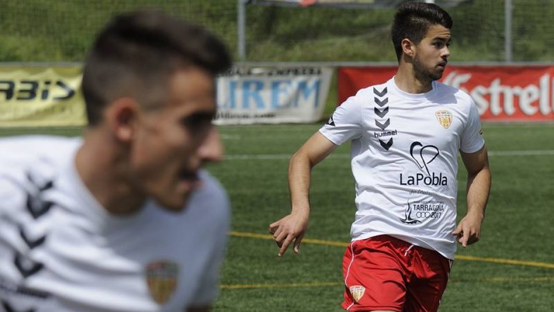Roger Figueras en el partit a Sant Boi de Llobregat. Foto: David Ferrer - FC Santboià.