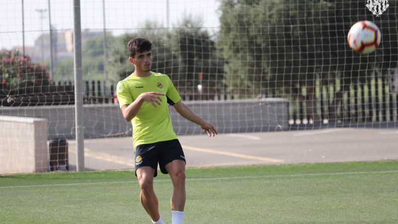 Carrión en un entrenament amb el Nàstic. |Foto: Gimnàstic de Tarragona