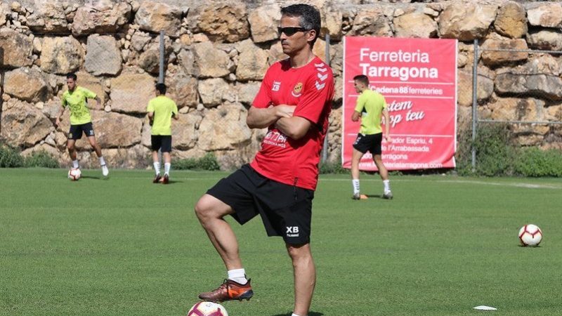 Bartolo en una sessió d'entrenament del primer equip. | Foto: Gimnàstic de Tarragona