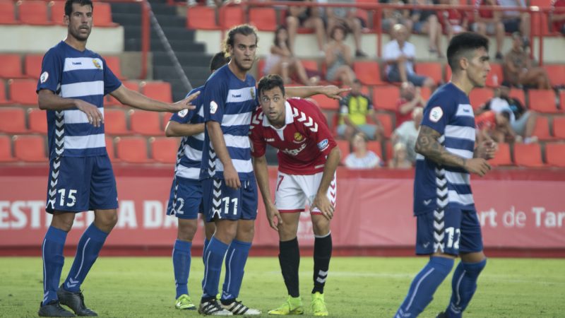 Pedro Martín podria ocupar la punta d'atac per donar descans a Gerard Oliva. | Foto: Gimnàstic de Taragona