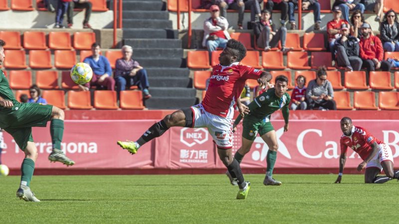 El davanter ha disposat dels primers minuts amb la samarreta grana a la lliga. Foto: Gimnàstic de Tarragona.
