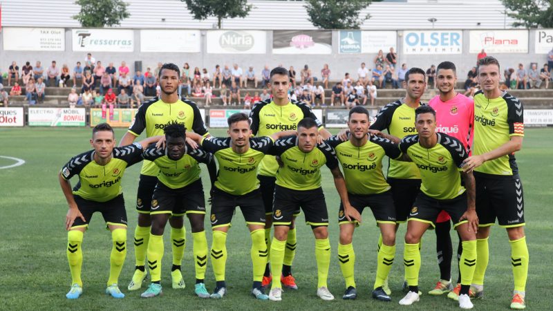 L'onze inicial del partit contra l'Olot. Foto: Gimnàstic de Tarragona.