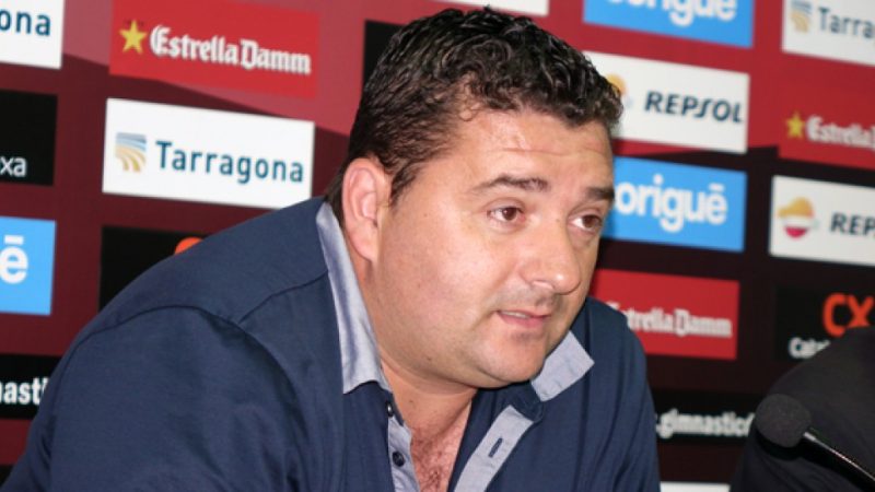 Emilio Viqueira a la sala de premsa del Nou Estadi. | Foto: naciodigital.cat
