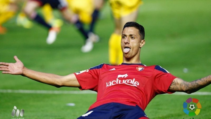 Maikel Mesa celebrant el seu últim gol amb la samarreta del CA Osasuna. | FOTO: LaLiga