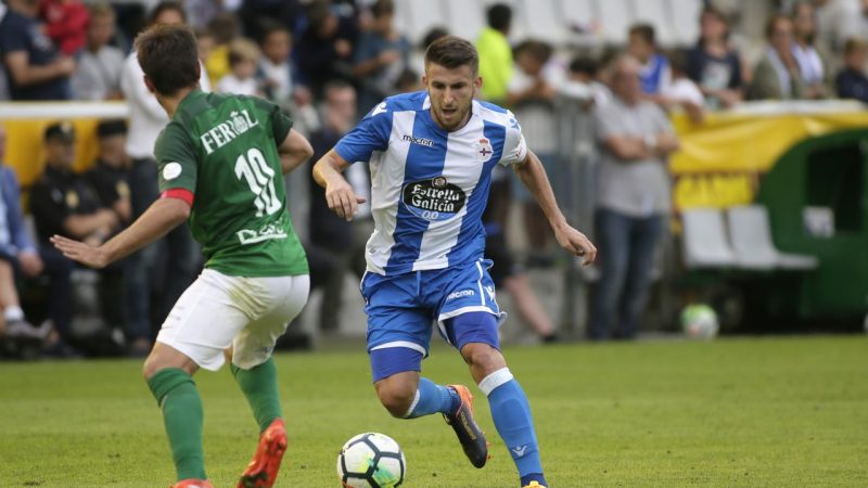 Gerard Valentín amb la samarreta del Deportivo. | Foto: La Voz de Galicia