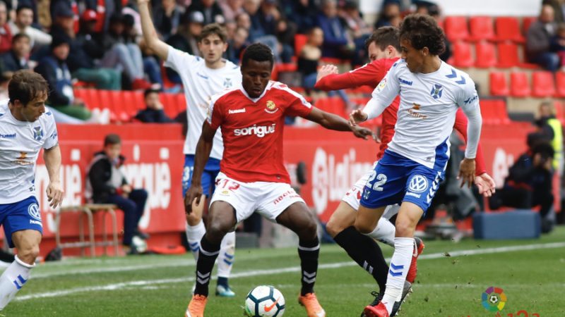 Un gol de l'ex grana Jean Luc Assoubre significà la darrera victòria a Tenerife. Foto: LA LIGA