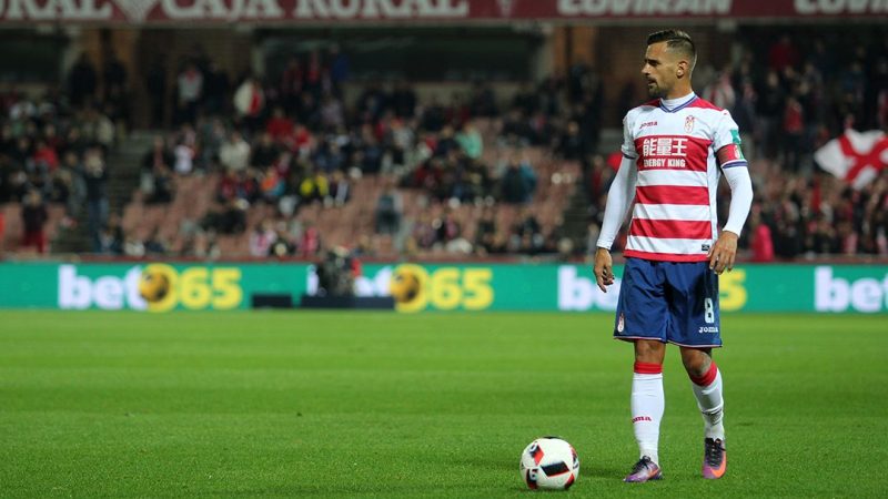 Javi Márquez en el seu pas pel Granada. | Foto: granadacfweb.com