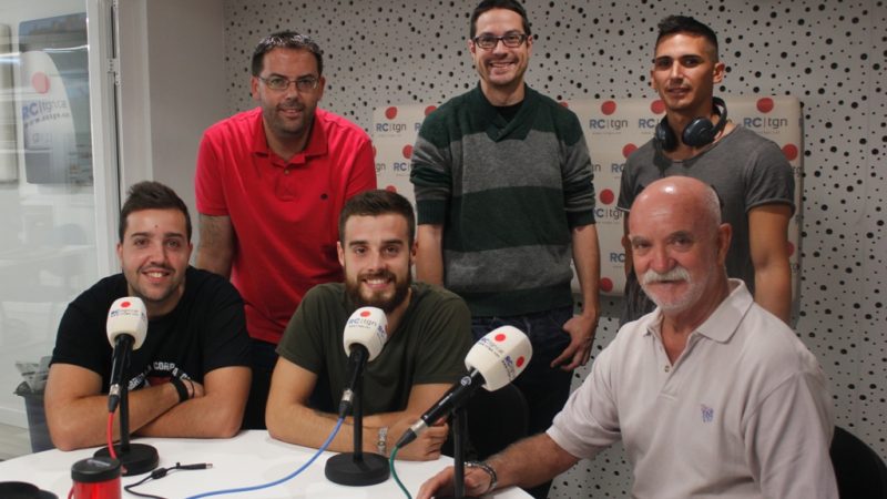 L'equip de transmissió dels partits del Nàstic a Ràdio Ciutat de Tarragona. | Foto: rctgn.cat