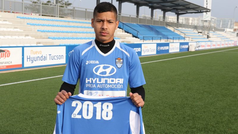 Rodrigo Cuenca amb l'Atlètic Balears la temporada passada. |Foto: Futbol Balear