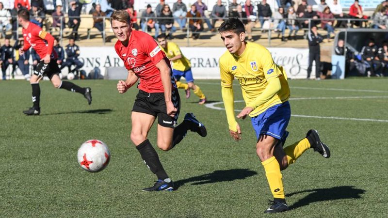 Salva Ferrer, en el darrer partit a Castelldefels.  Foto: Nicolás Arlanzón - UE Castelldefels.