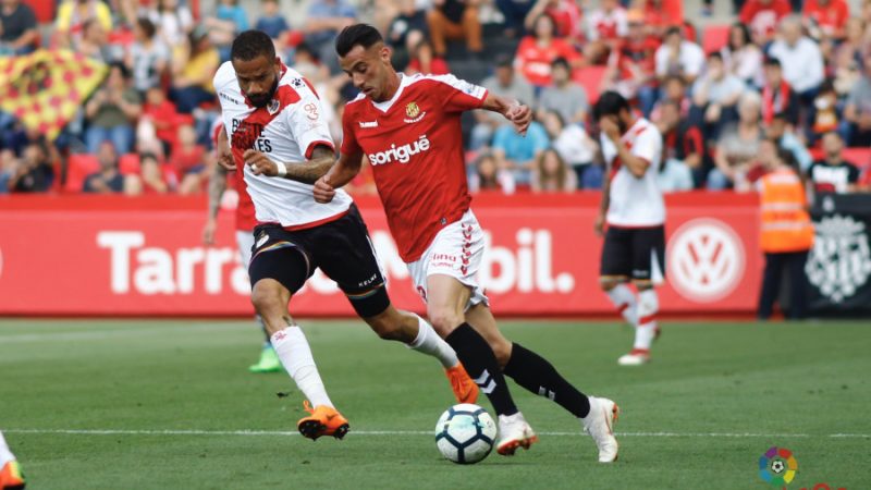 Tejera en una jugada contra el Rayo, partit que de ben segur ha estat l'últim com a grana |Foto: LaLiga