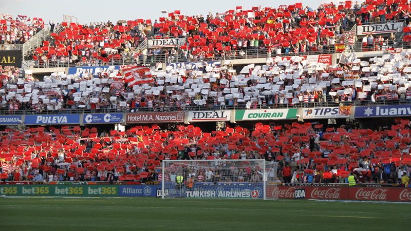 L'afició del Granada al Nuevo Los Cármenes. | Foto: viralizalo.com
