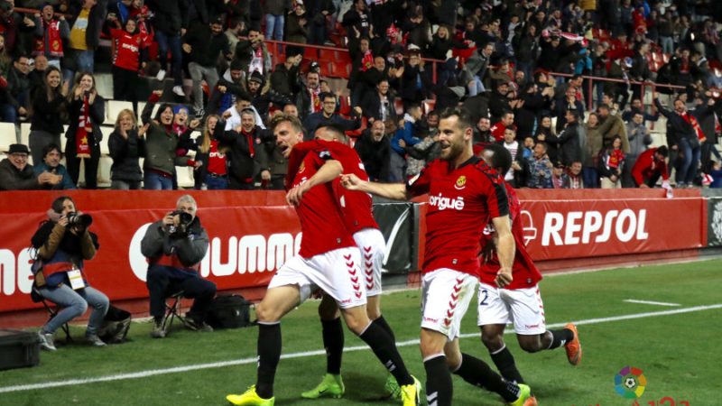 Manu Barreiro va ser l'autor del gol de la salvació la temporada passada. | Foto: laliga.es