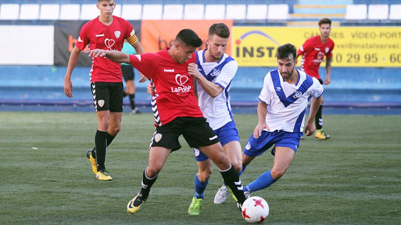 El gironí Brugui, escollit el millor del partit a Cornellà. | Foto: Gimnàstic de Tarragona
