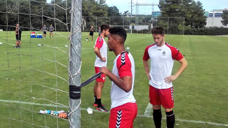 Eddy Silvestre durant la pretemporada. | Foto: Gimnàstic de Tarragona