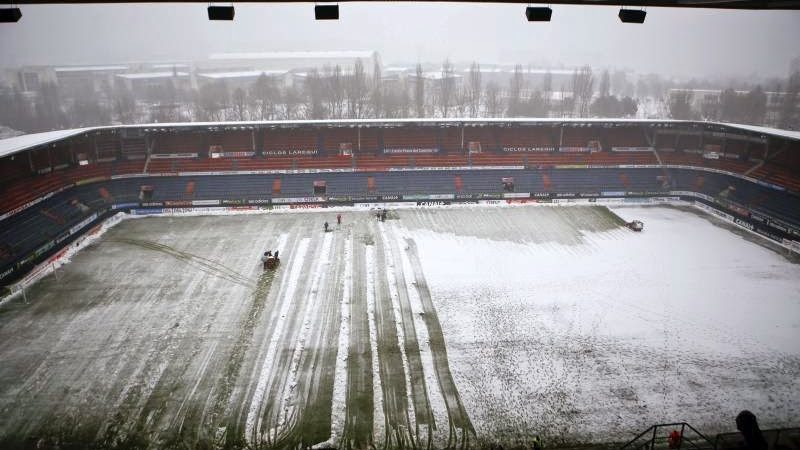 L'Osasuna-Valladolid també es va suspendre per la neu. | Foto: blogdejavigor.blogspot.com