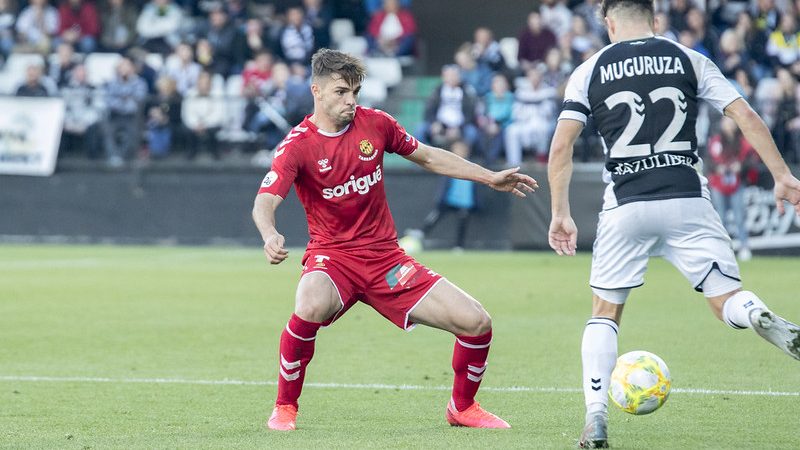Fran Carbia serà baixa després de lesionar-se davant el Llagostera. | Foto: Gimnàstic de Tarragona