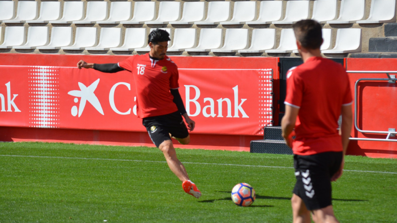 Suzuki en l'entrenament d'aquest passat dimecres. | Foto: Gimnàstic de Tarragona