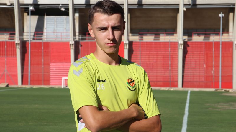 Prudhomme en el primer entrenament amb el Nàstic. |Foto: Nàstic