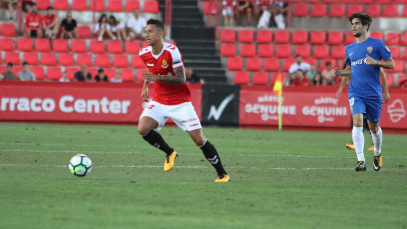 Maikel Mesa, en el partit davant l'Almería. | Foto: Diari Més