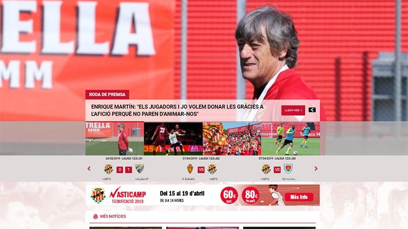 Imatge de la nova web oficial. | Foto: gimnasticdetarragona.cat