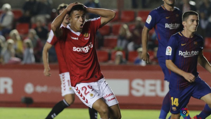 Brugui va demostrar que té lloc al primer equip grana tot i no marcar. | FOTO: laliga.es