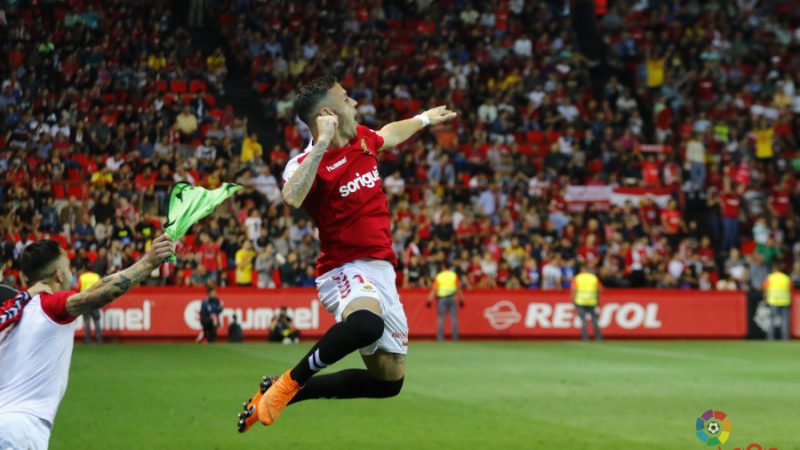 Álvaro Vázquez celebrant la victòria contra el Rayo Foto: laliga.es