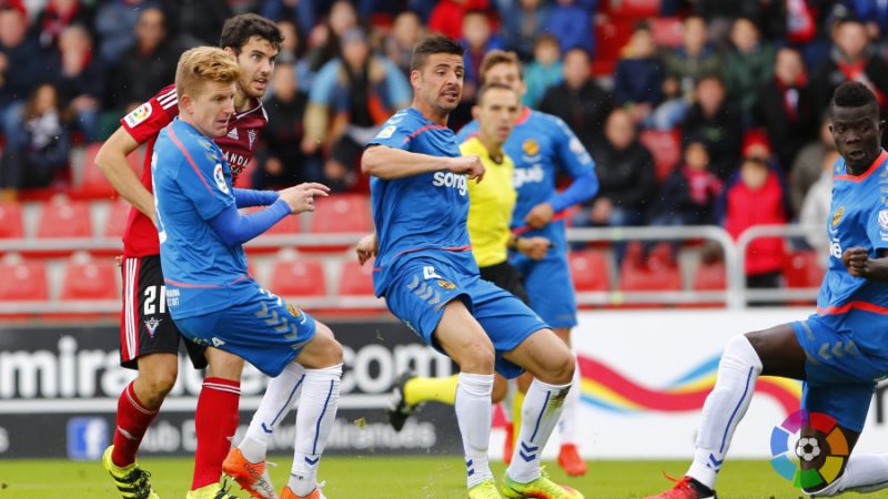 Imatge del Mirandés-Nàstic de la primera volta. | Foto: laliga.es