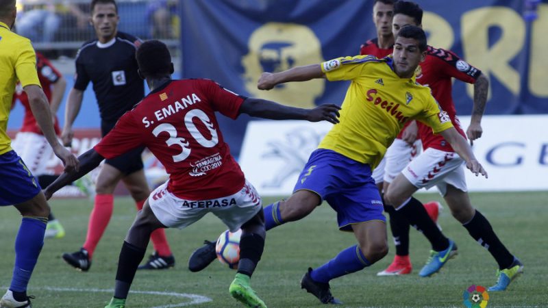 Stéphane Emana serà baixa pel partit d'aquest divendres a terres andaluses. | FOTO: laliga.es