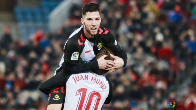 Tete Morente celebra el gol de l'empat grana. | FOTO: LaLiga