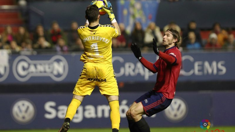 Dimitrievski, novament guanyador de les votacions. | Foto: laliga.es